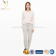 Casual Style Lady Wool Knitted Crochet Pants